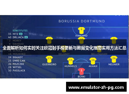 全面解析如何实时关注欧冠射手榜更新与数据变化指南实用方法汇总 全面解析如何实时关注欧冠射手榜更新与数据变化指南实用方法汇总